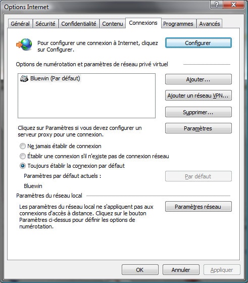 Configurer Internet Sur Windows Vista