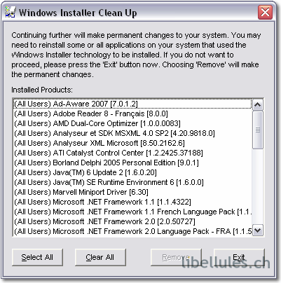 Windows Installer Clean