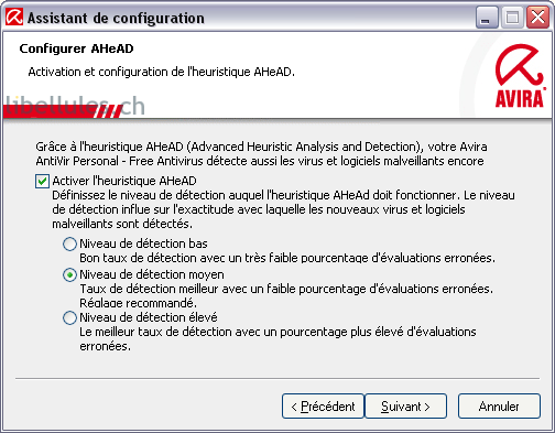 configuration antivir