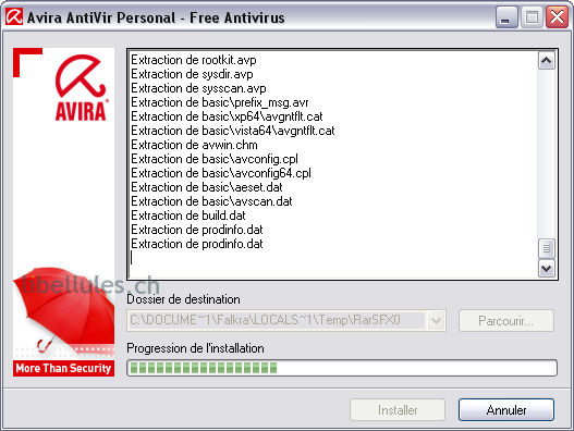 installation Antivir