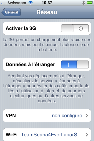 comment avoir la 3g sur iphone