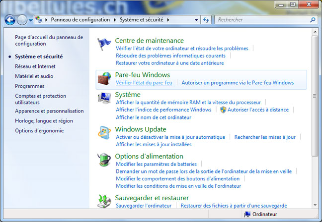 Comment désactiver le pare-feu de Windows 7 