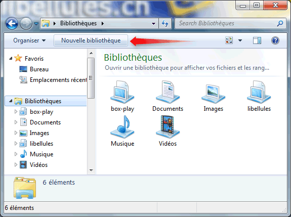 Utilisation/Gestion des bibliothèques dans Windows 7