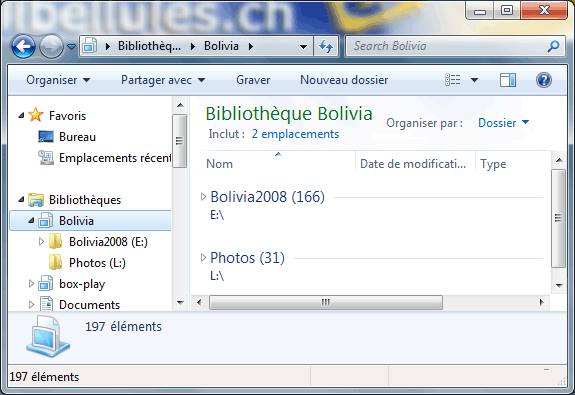 Utilisation/Gestion des bibliothèques dans Windows 7