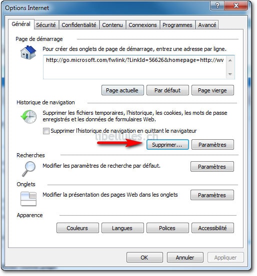 comment nettoyer internet explorer 9