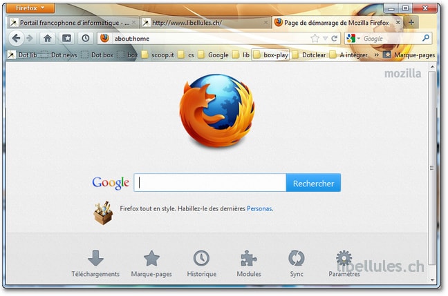 comment demarrer firefox