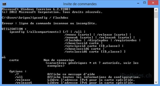 comment ouvrir ms dos sous windows 8