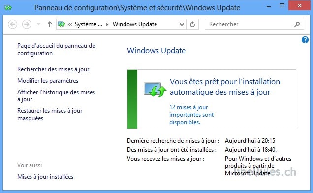 comment ouvrir windows update