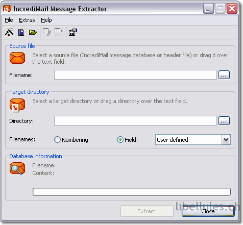 IncrediMail message Extractor