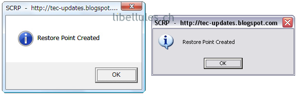 Single Click Restore Point