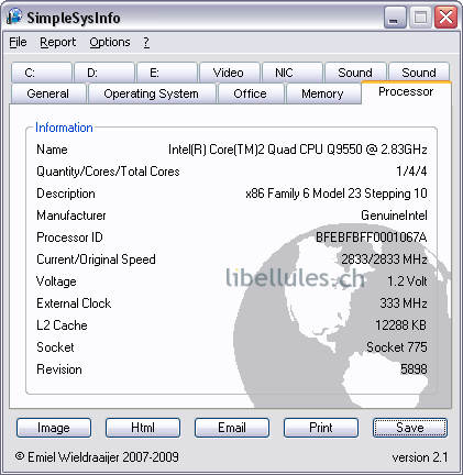 simple sys info