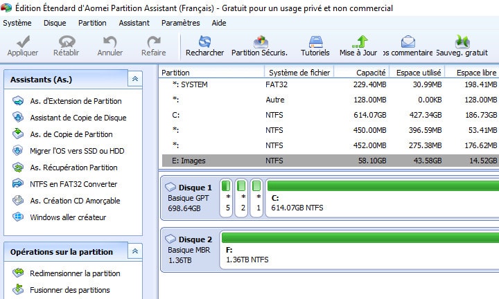 Aomei Partition Assistant Home Edition