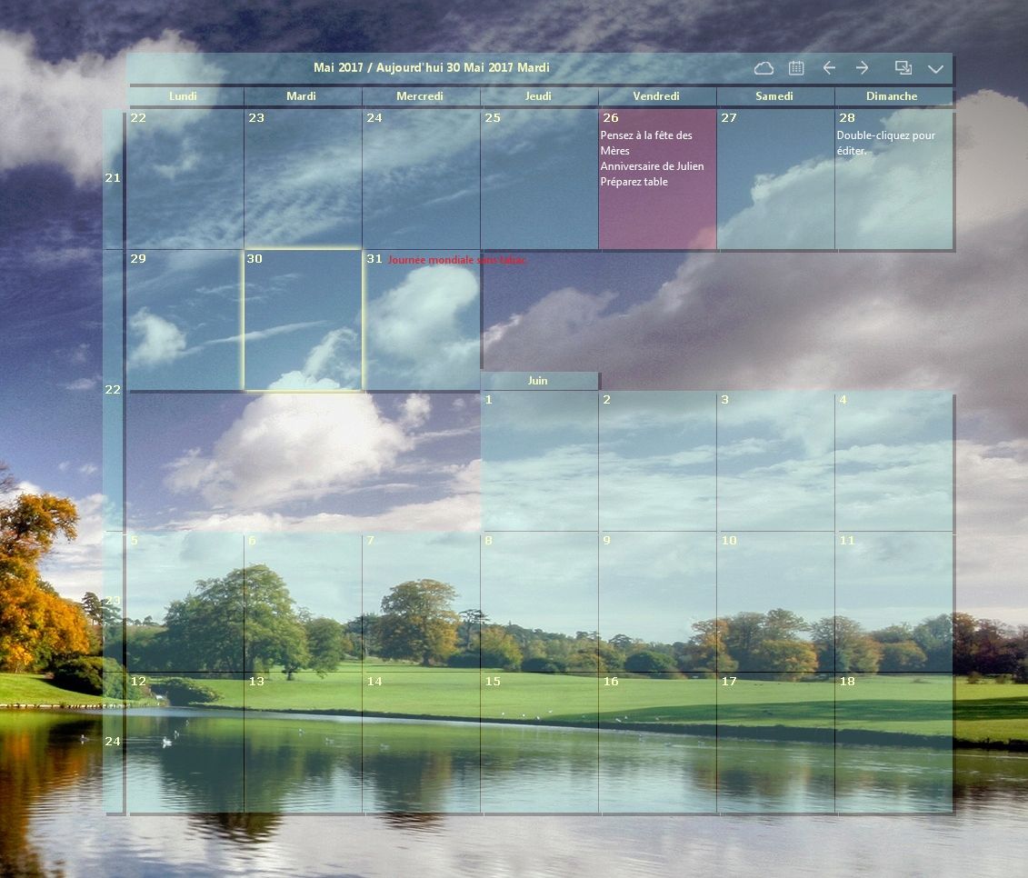 Desktop Calendar