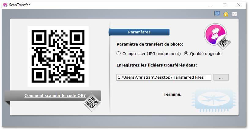 ScanTransfer - Scan the QR Code and Transfer Photos and Videos from your Phone to PC immediately