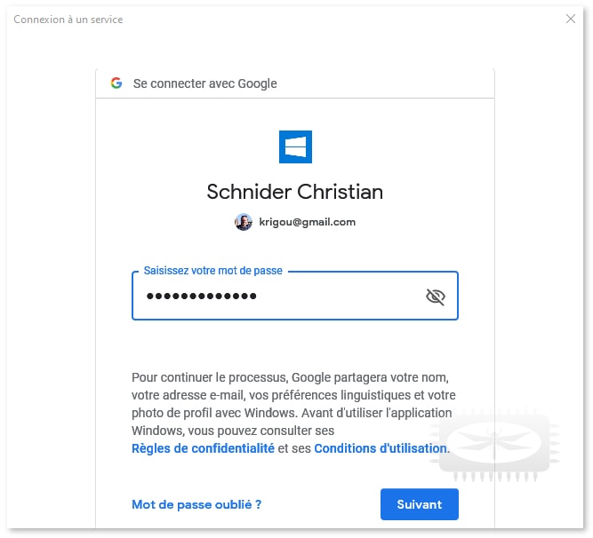 Configurer un compte gmail dans Courrier