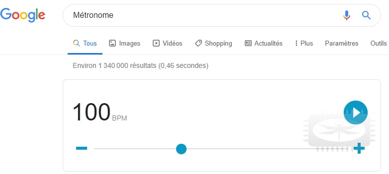 Google en tant que métronome