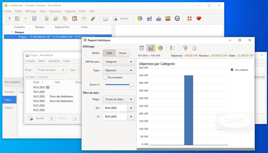 HomeBank, logiciel de comptabilité personnelle