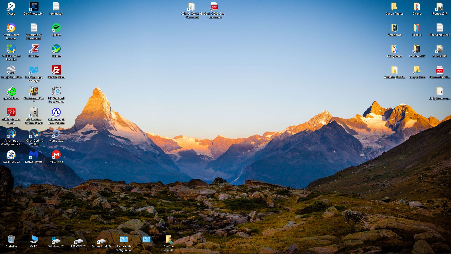 Thème pour Windows 10 - Mountain Light Premium