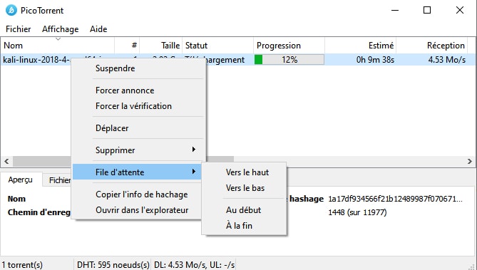 PicoTorrent - petit client BitTorrent vraiment minuscule