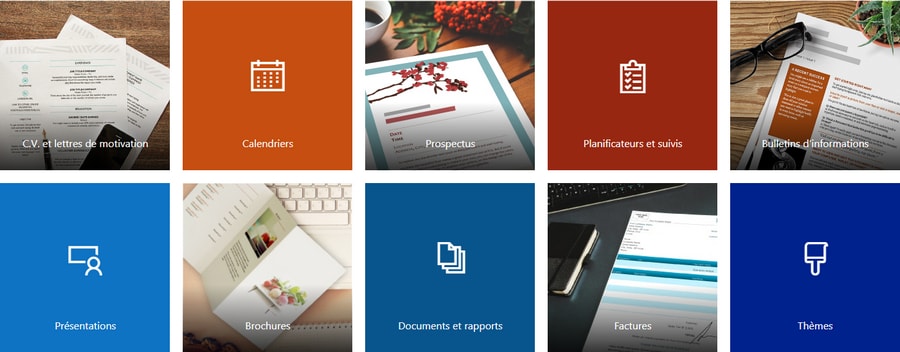 Modèles et thèmes pour Office 365