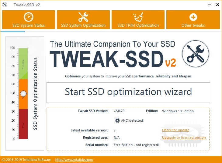 Tweak-SSD permet d'optimiser votre disque SSD