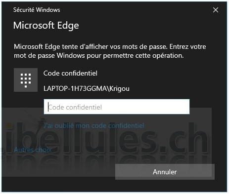 Edge Password