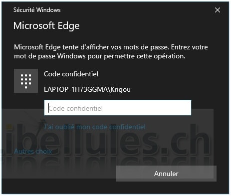 Edge Password