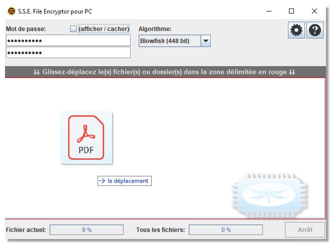 S.S.E. File Encryptor - un outil de cryptage qui permet de crypter et de protéger par mot de passe n’importe quel fichier