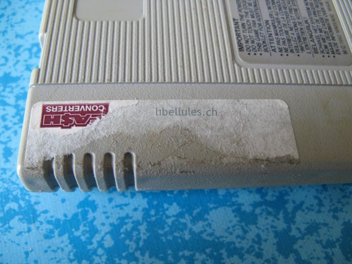cartouche snes étiquette