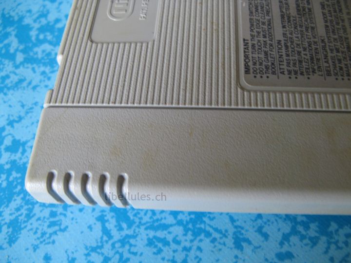 cartouche snes étiquette colle