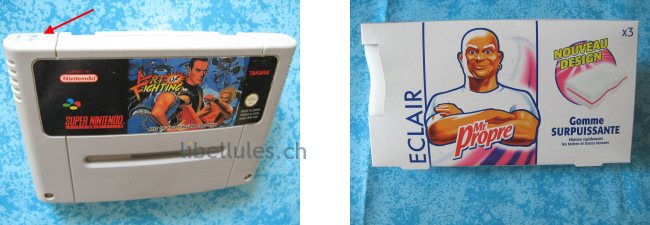 cartouche snes feutre marqueur