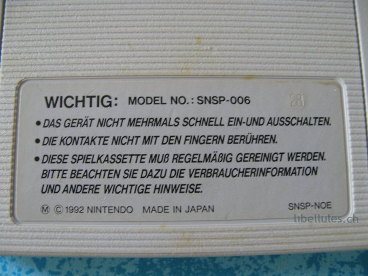 allemand jeu snes