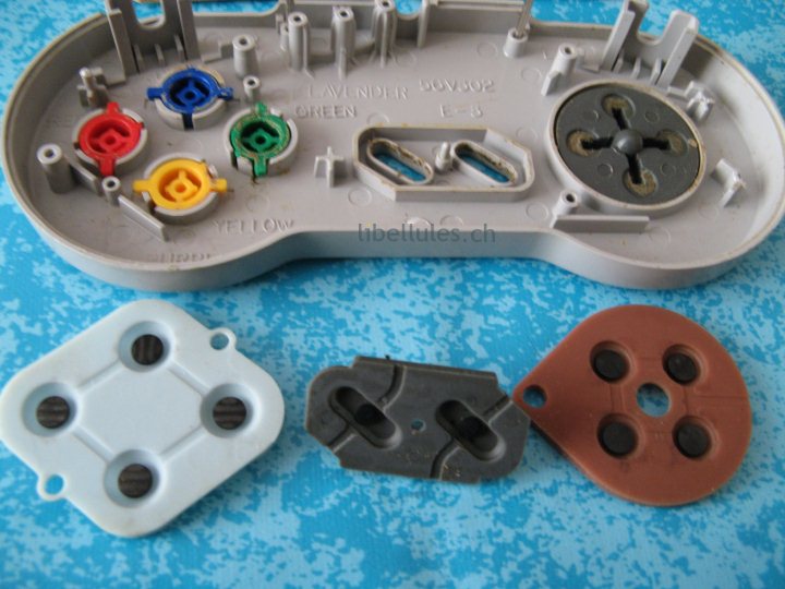 boutons manette snes croix