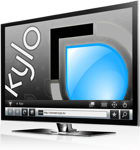 Kylo - un navigateur web spécialement pensé et conçu pour parcourir du contenu Web et visionner des vidéos de l'internet sur un grand écran de télévision.