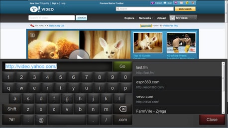 Kylo - un navigateur web spécialement pensé et conçu pour parcourir du contenu Web et visionner des vidéos de l'internet sur un grand écran de télévision.