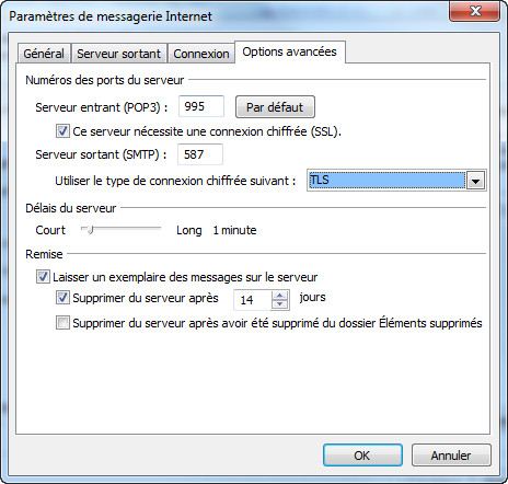 Ajouter un compte Gmail dans Outlook 2010