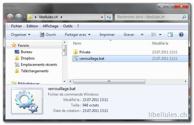 Windows 7 - Verrouillez un dossier sans aucun logiciel