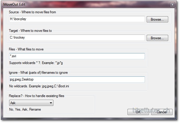 MoveOut - permet de trier, renommer et déplacer des fichiers automatiquement