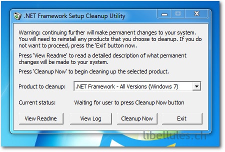 .NET Framework Setup Cleanup Utility