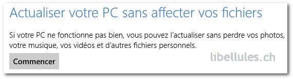 Restauration sous Windows 8