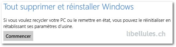 Restauration sous Windows 8