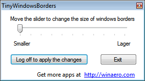 Tiny Windows Borders pour Windows 8