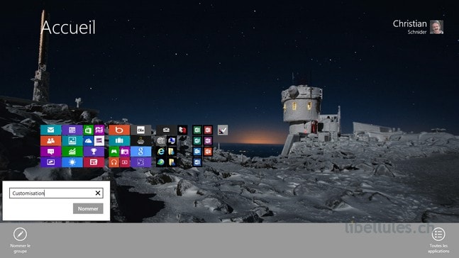 Metro Windows 8 - Créer et nommer des groupes de tuiles