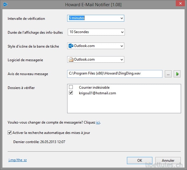 free downloads Howard Email Notifier 2.03
