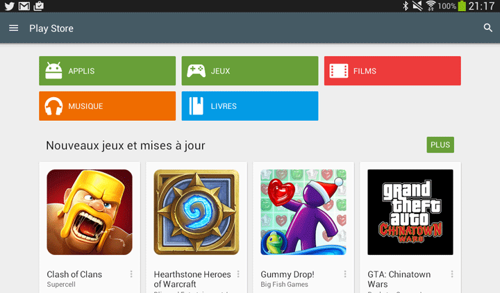 Comment effacer l'historique des recherches dans Google Play Store