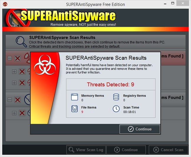 SUPERAntiSpyware Free Edition