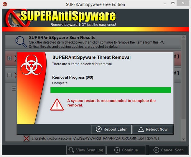 SUPERAntiSpyware Free Edition