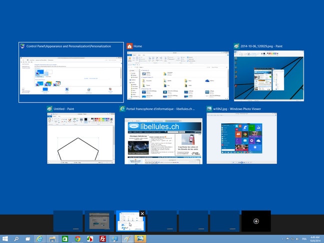 Bureau virtuel sous Windows 10