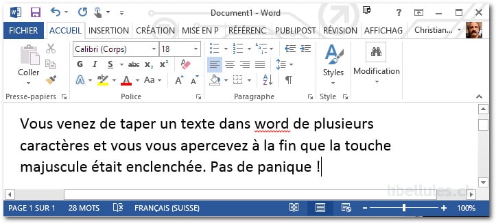 Mettre un texte tout en majuscule en minuscule en une pression de touches