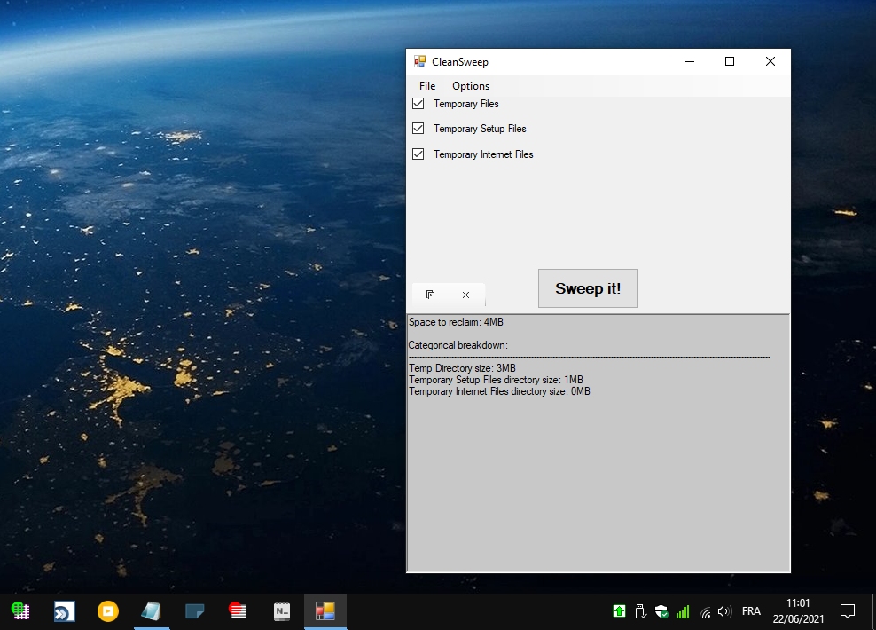 ClearSweep - le coup de balai sur vos fichiers temporaires